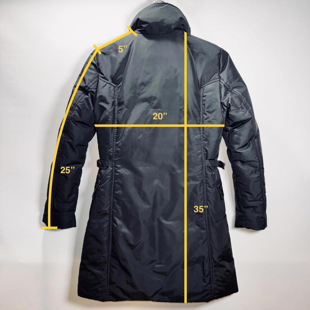Black Post Card White Down Luxury Ski Jacket - 4 - Picture 6 of 8